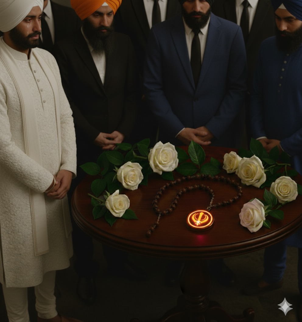 Khanda Funeral Light Charm