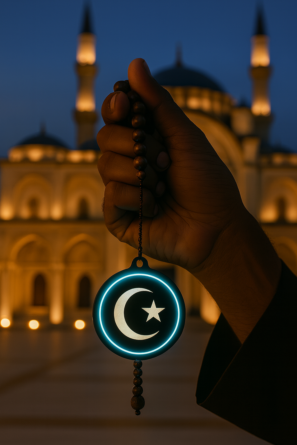 CRESCENT MOON  - LED PROTECTION PENDANT
