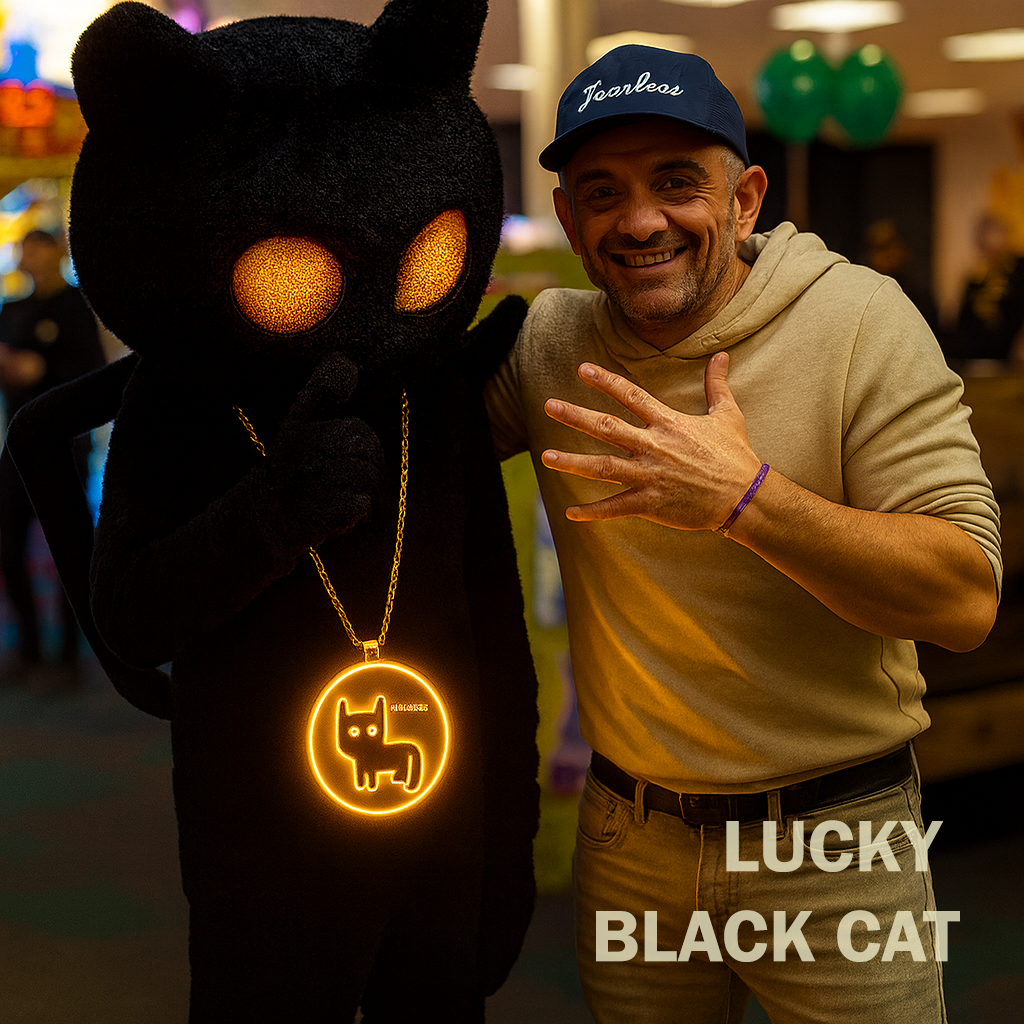 VEEFRIENDS "LUCKY BLACK CAT" HALO PENDANT