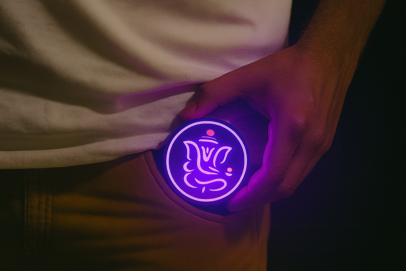 GANESHA- - LED PROTECTION PENDANT