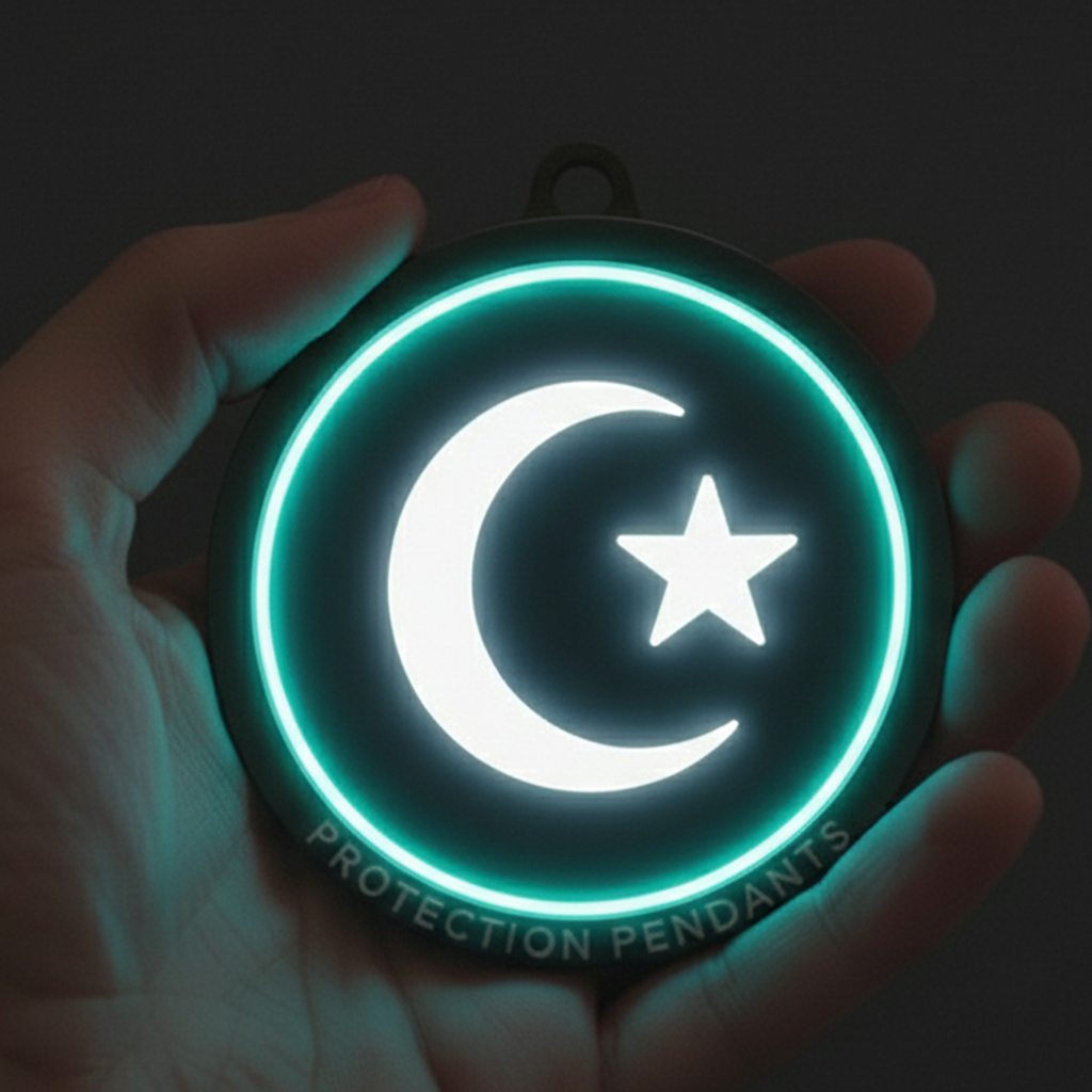 CRESCENT MOON  - LED PROTECTION PENDANT