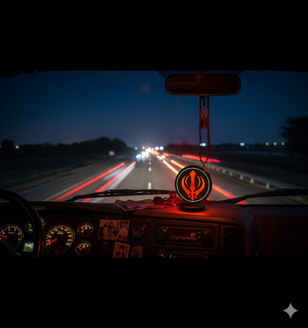 Khanda Truck Light Charm