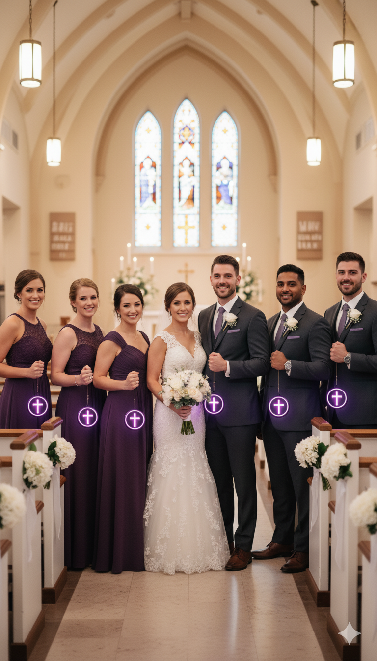 Cross Protection Pendant Church Wedding