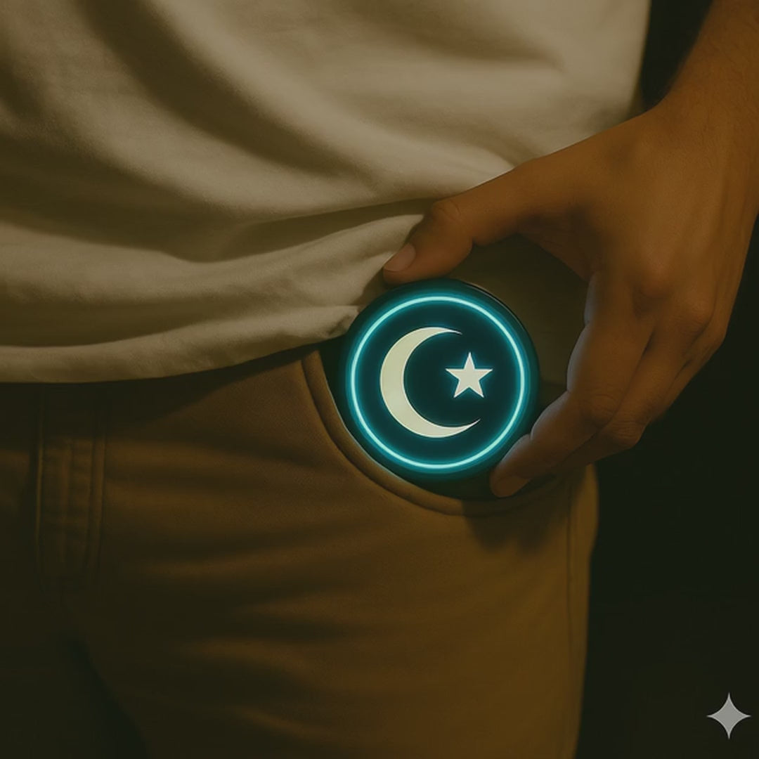 CRESCENT MOON  - LED PROTECTION PENDANT